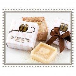 Jabón aromático buhos en caja de regalo