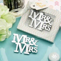 Abrebotellas "MR & MRS" en caja de regalo